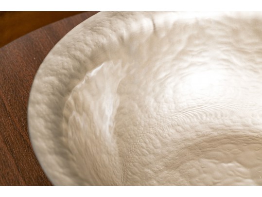 Highly Decorative Glazed Ceramic Centerpiece Bowl