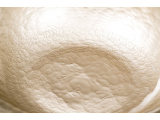 Highly Decorative Glazed Ceramic Centerpiece Bowl