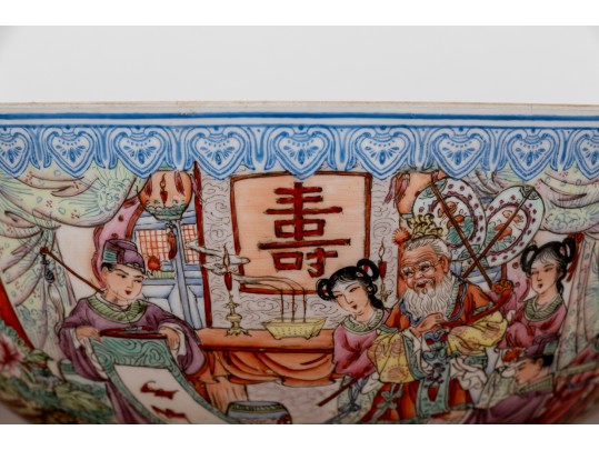 Fine Chinese Famille Rose Egg Shell Porcelain Bowl 