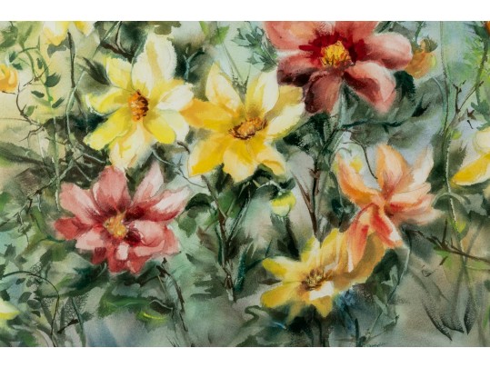 Framed Original Watercolor Signed By Artist