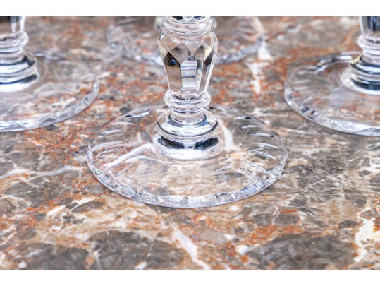 4 Beautifully Crafted Moser Crystal Goblets