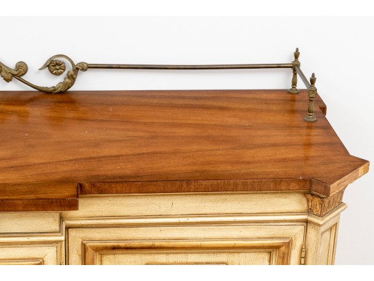 Vintage Luxury Karges Buffet French Country Cottage Gold Gilt Wood Sideboard