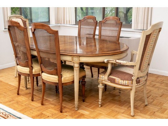 Gorgeous Karges French Provincial Dining Table And Six Chairs