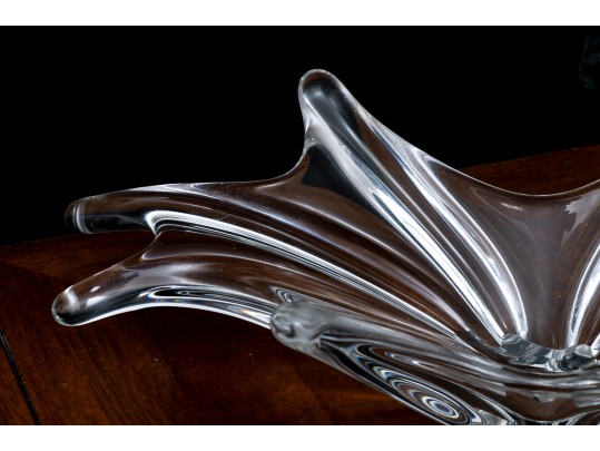 Wondrous French, Baccarat Crystal Freeform Centerpiece