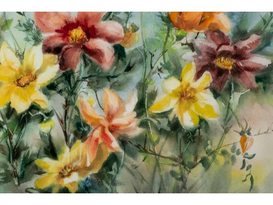 Framed Original Watercolor Signed By Artist