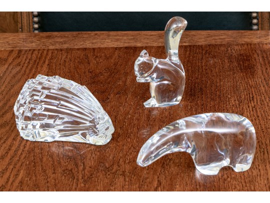 Chic Collection Of French, Baccarat Crystal Animals 