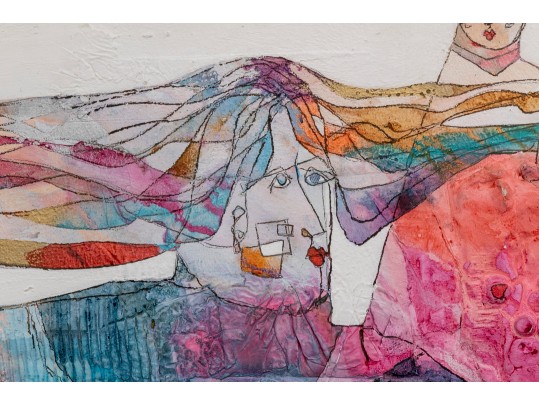 Gregory Hawthorne B.1951 3-D Figural Art Painting