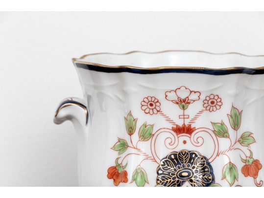 An Assembled Three Piece Asian Inspired Porcelain Garniture 