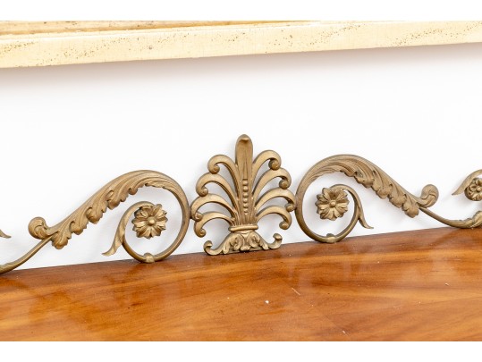 Vintage Luxury Karges Buffet French Country Cottage Gold Gilt Wood Sideboard