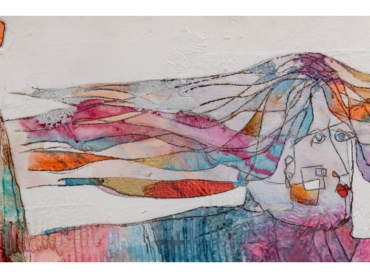 Gregory Hawthorne B.1951 3-D Figural Art Painting