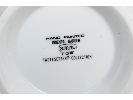 An Assembled Three Piece Asian Inspired Porcelain Garniture 