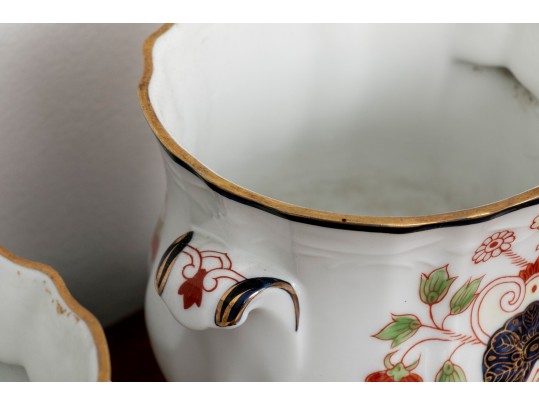 An Assembled Three Piece Asian Inspired Porcelain Garniture 