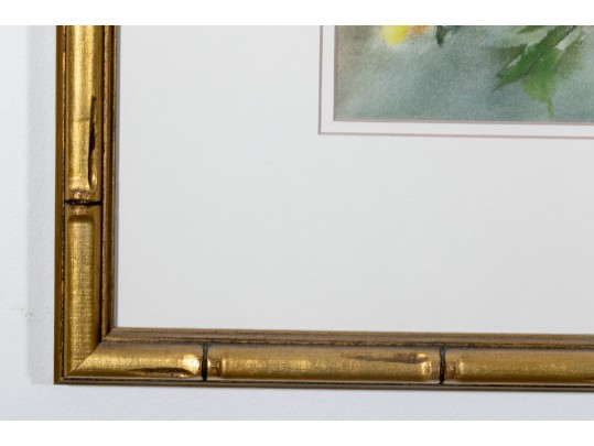 Framed Original Watercolor Signed By Artist