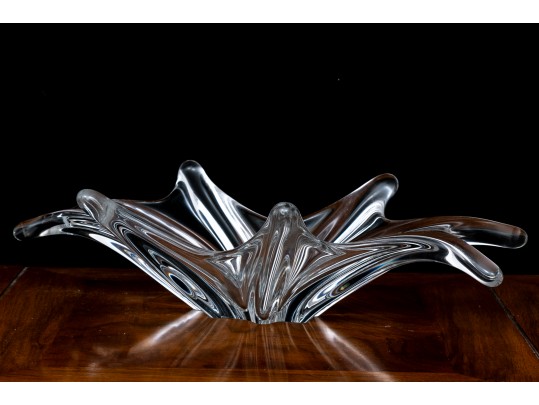 Wondrous French, Baccarat Crystal Freeform Centerpiece