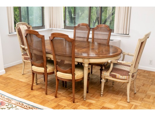 Gorgeous Karges French Provincial Dining Table And Six Chairs