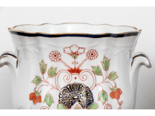An Assembled Three Piece Asian Inspired Porcelain Garniture 