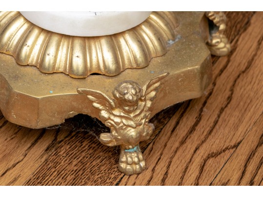 Brass And Stone Fireplace Tools