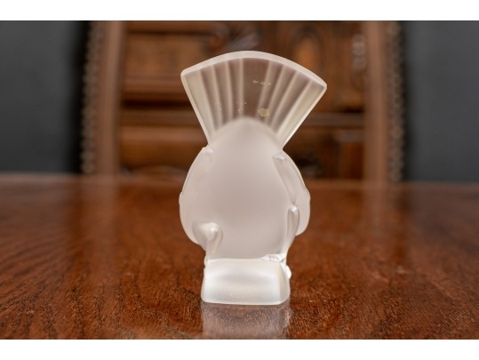 Endearing French, Lalique Crystal Sparrow Bird