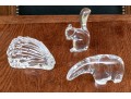 Chic Collection Of French, Baccarat Crystal Animals 