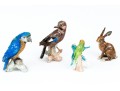 Collection Of 4 German, Goebel Polychrome Finished Ceramic Animals