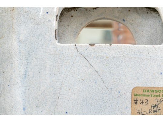 Two Antique - Staffordshire - Castle - Pocket Watch Holders