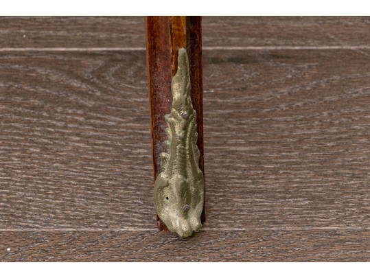 Vintage Brass Mounted Oval French Style Stand