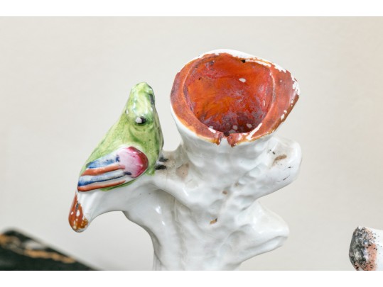 English Victorian Staffordshire Style Poodle Spill Vase