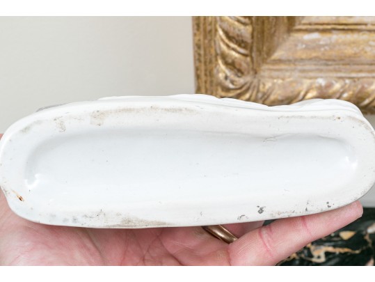 English Victorian Staffordshire Style Poodle Spill Vase