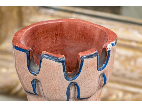 Two Antique - Staffordshire - Castle - Pocket Watch Holders