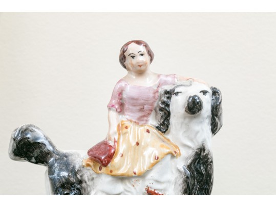 Two Miniature English Staffordshire Figures