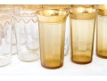 Collection Of 20th Century Semi Antique Gilt Banded Tumblers