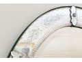 Beautiful 20th Century Semi Antique Italian Venetian Oval Mirror