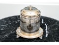 Antique English Silver Plated Biscuit Jar