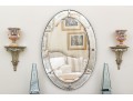 Beautiful 20th Century Semi Antique Italian Venetian Oval Mirror