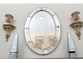 Beautiful 20th Century Semi Antique Italian Venetian Oval Mirror