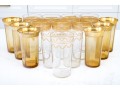Collection Of 20th Century Semi Antique Gilt Banded Tumblers