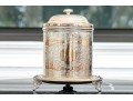 Antique English Silver Plated Biscuit Jar