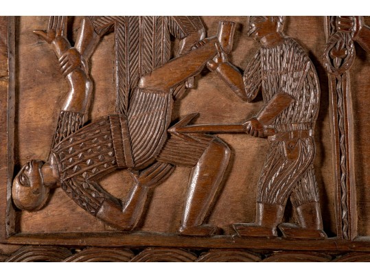 Beautiful African Carved Wood Wall Art