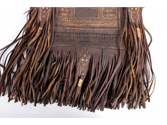 Hand-Crafted Leather Tribal Moroccan Tuareg Bag