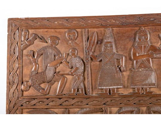 Beautiful African Carved Wood Wall Art