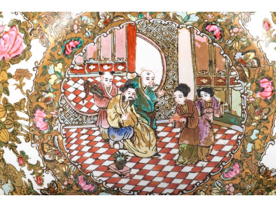 Large Chinese Famille Rose Centerpiece Bowl