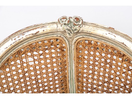 Beautifully Aged Louis XV Caned Desk Chair