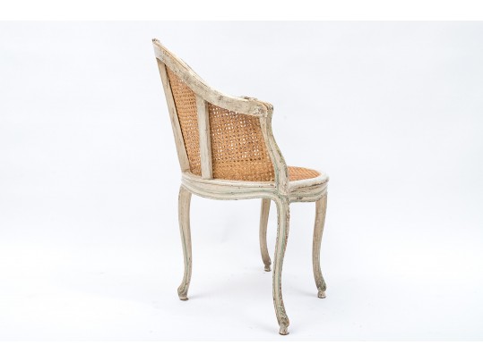 Beautifully Aged Louis XV Caned Desk Chair
