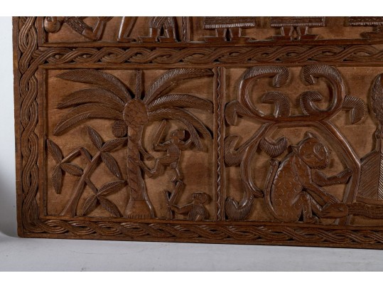 Beautiful African Carved Wood Wall Art