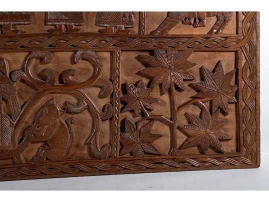 Beautiful African Carved Wood Wall Art
