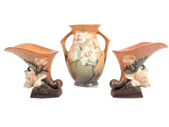 Roseville Pottery 184 And 90 Ceramic Vases