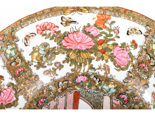 Large Chinese Famille Rose Centerpiece Bowl