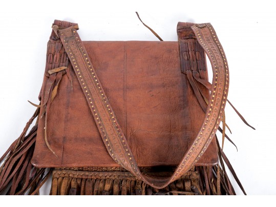 Hand-Crafted Leather Tribal Moroccan Tuareg Bag