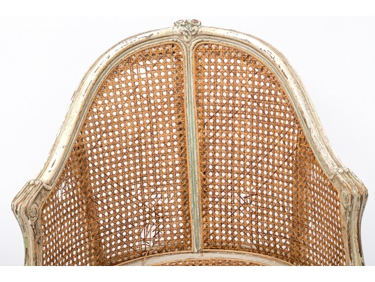 Beautifully Aged Louis XV Caned Desk Chair