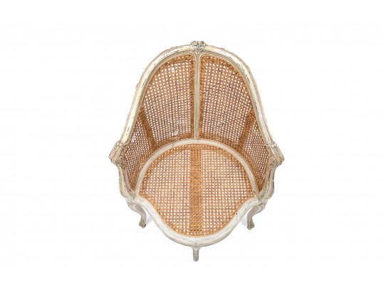 Beautifully Aged Louis XV Caned Desk Chair